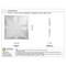 Ekena Millwork Bailey EnduraWall Decorative 3D Wall Panel, White, 19 5/8"W x 19 5/8"H WP20X20BIWH - alternate 5